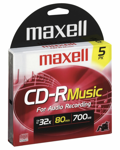 Maxell 625132 CD-R 700MB 5pc(s) blank CD
