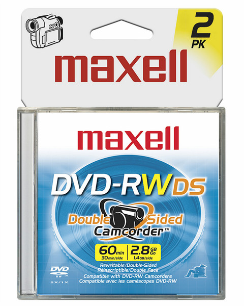 Maxell 567646 2.8GB DVD-RW 2pc(s) blank DVD