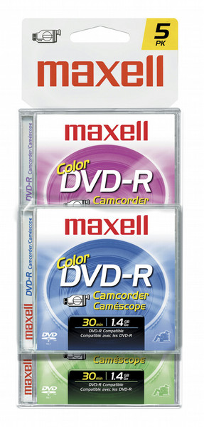 Maxell 567639 1.4ГБ DVD-R 5шт чистый DVD