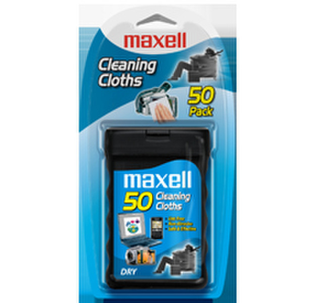 Maxell CD Cleaning Cloths CD's/DVD's Equipment cleansing wet cloths
