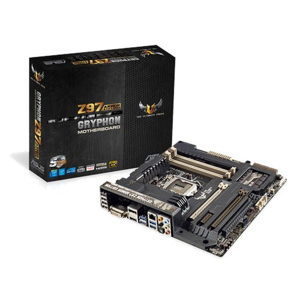 ASUS GRYPHON Z97 ARMOR EDITION Intel Z97 Socket H3 (LGA 1150) Микро ATX материнская плата