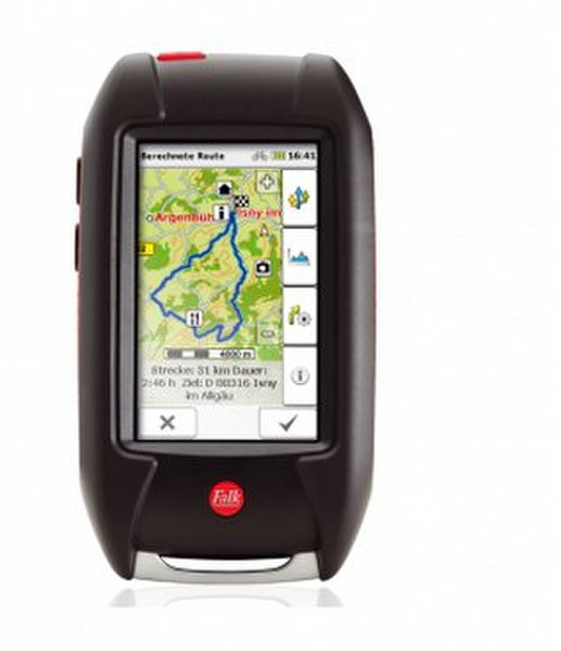 Falk Outdoor Navigation LUX 32 TransAlp 2014 Handheld/Fixed 3" Touchscreen 230g Black