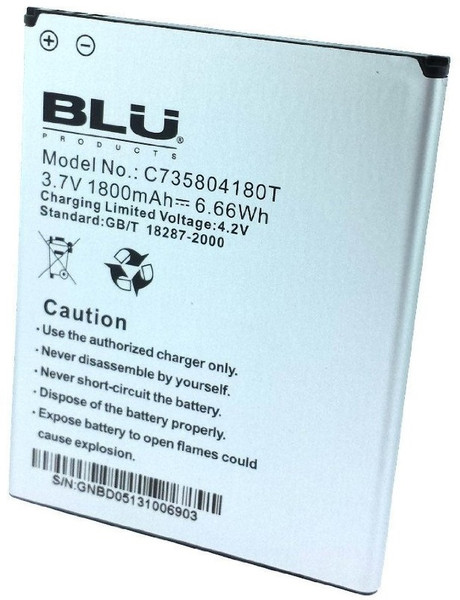 BLU C735804180T Lithium-Ion 1800mAh 3.7V rechargeable battery