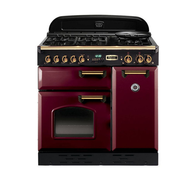 Falcon Classic 90DF Freistehend Gas hob Rot