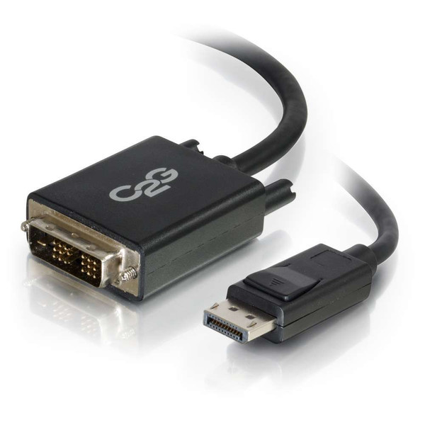 C2G 2m DisplayPort Male to Single Link DVI-D Male Adapter Cable - Black