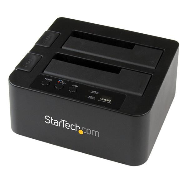 StarTech.com SDOCK2U33RE HDD/SSD duplicator Черный дупликатор носителей информации