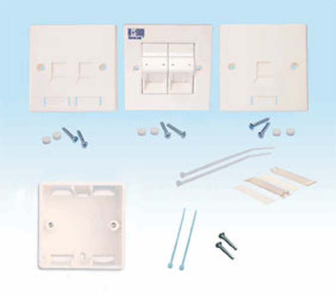 HCS W00-40105 Белый рамка для розетки/выключателя