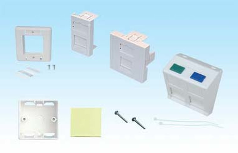 HCS W00-30101 Белый рамка для розетки/выключателя