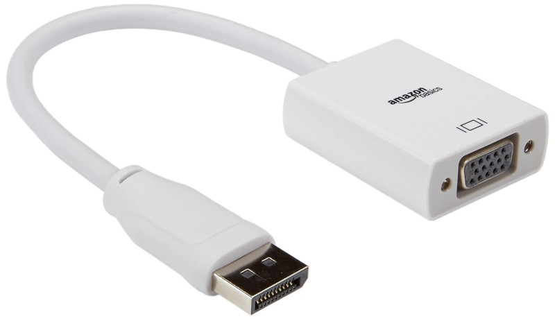 AmazonBasics DisplayPort/VGA HDMI VGA (D-Sub) Белый