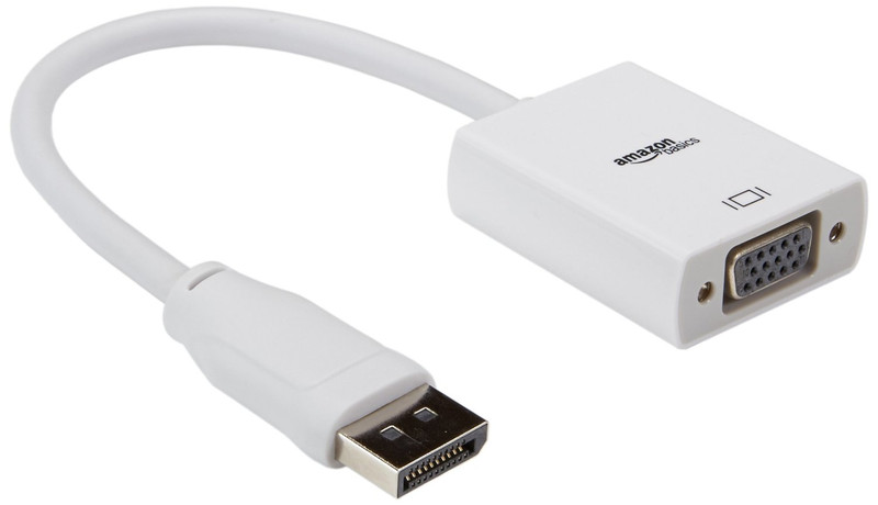 AmazonBasics DisplayPort/VGA HDMI VGA (D-Sub) Weiß