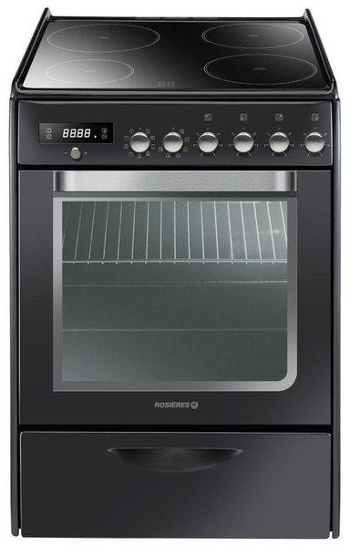 Rosieres RVP 6378 PNX Freistehend Ceramic hob A Schwarz Küchenherd