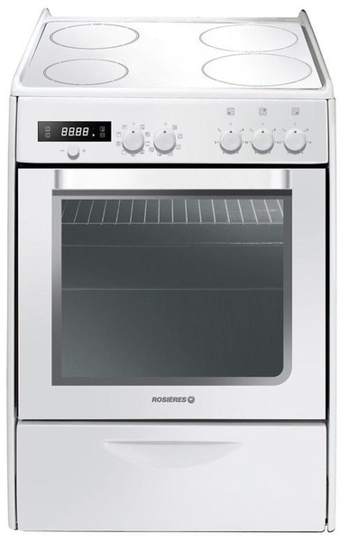 Rosieres RVP 6378 RB Freestanding Ceramic hob A White cooker