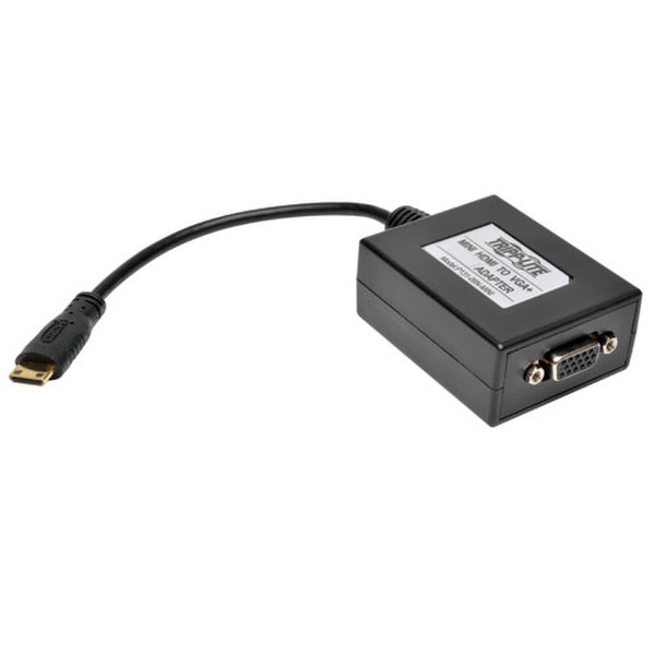 Tripp Lite P131-06N-MINI 0.1524м Mini HDMI VGA Черный адаптер для видео кабеля