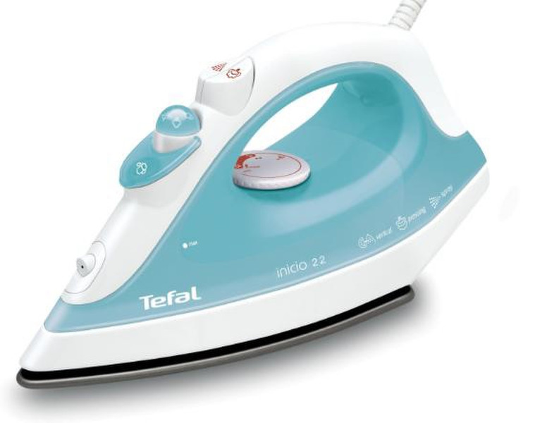 Tefal FV1250 Steam iron Ceramic soleplate 1800W Turquoise,White iron