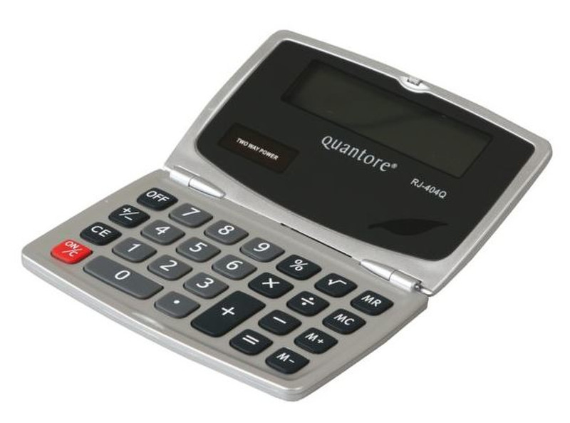 Quantore RJ-404Q Desktop Basic calculator Black,Silver calculator