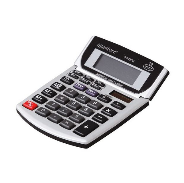 Quantore ST-230Q Desktop Financial calculator Black, Silver calculator