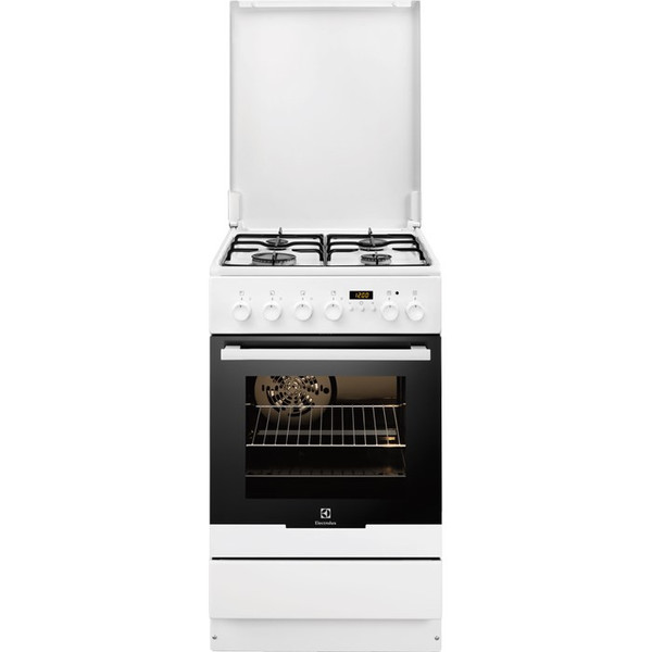 Electrolux EKK54553OW Отдельностоящий Gas hob A Черный, Белый