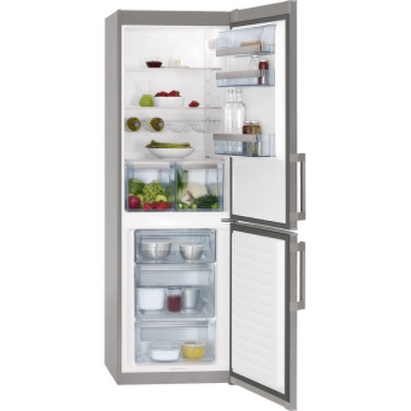 AEG S53630CSX2 Отдельностоящий 226л 111л A+++ Cеребряный холодильник с морозильной камерой