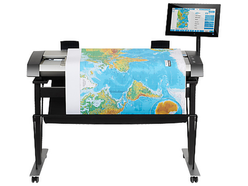 HP Designjet HD Pro Сканер с полистовой подачей 1200 x 1200dpi A0 Черный, Cеребряный