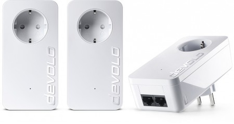 Devolo dLAN 550 duo+ 500Мбит/с Подключение Ethernet Белый 3шт PowerLine network adapter
