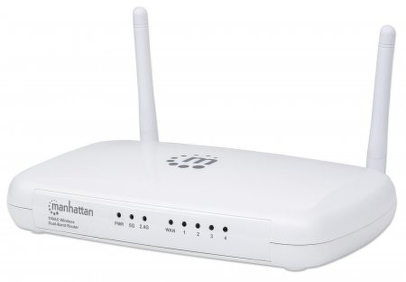 Manhattan 525541 Dual-band (2.4 GHz / 5 GHz) Fast Ethernet White