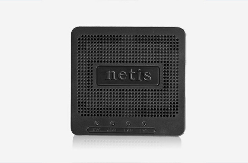 Netis System DL4201 ADSL2+ Подключение Ethernet Черный маршрутизатор