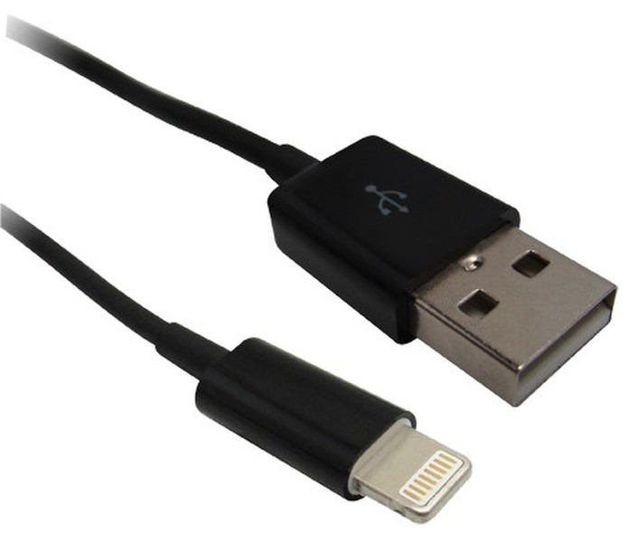Omenex 730039 USB A Lightning Schwarz USB Kabel
