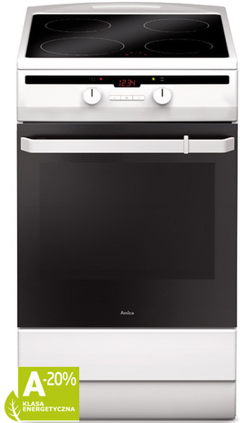 Amica 58IE3.320HTADQ(W) Freestanding Induction hob A-20% White cooker