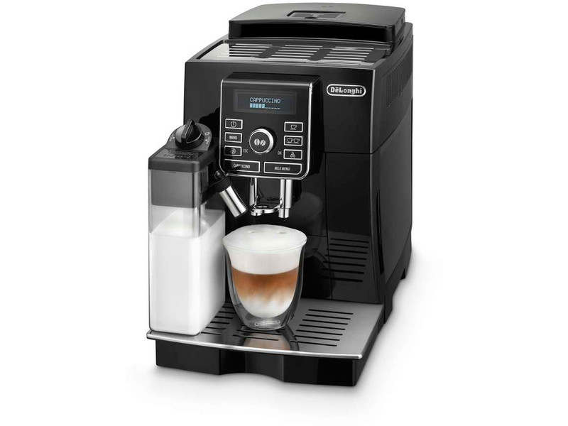 DeLonghi ECAM 25.462.B Espresso machine 1.8л 2чашек Черный, Нержавеющая сталь кофеварка