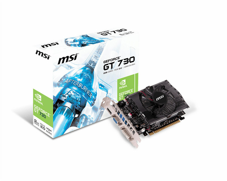 MSI N730-2GD3 GeForce GT 730 2GB GDDR3 graphics card