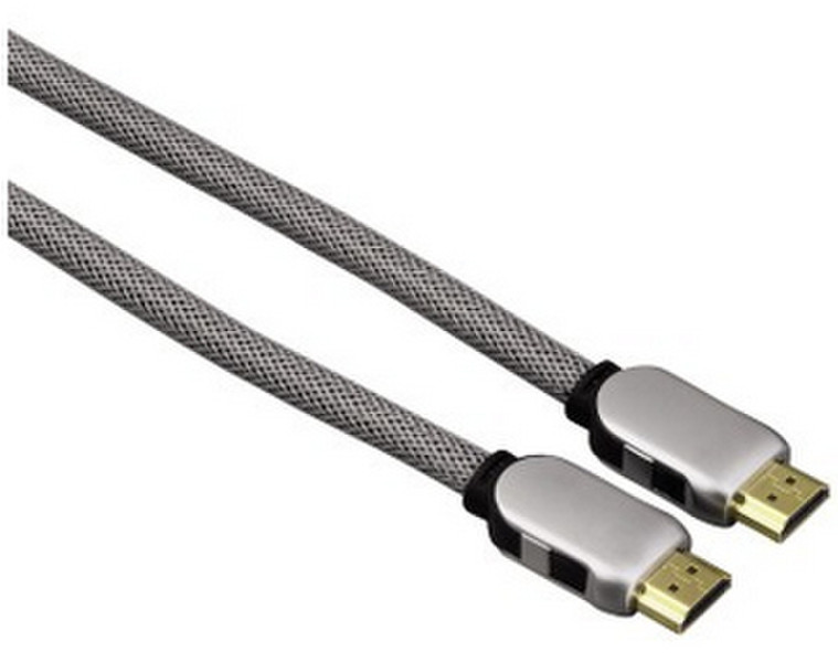 Hama 5m HDMI m/m 5m HDMI HDMI Silber HDMI-Kabel