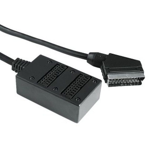 Hama 00122225 Cable splitter Schwarz Kabelspalter oder -kombinator