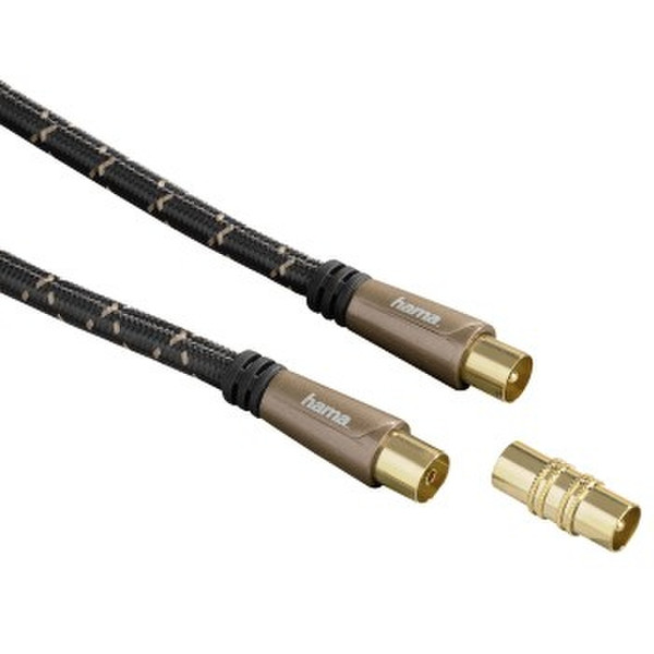 Hama 122425 1.5m Coax Coax Black coaxial cable