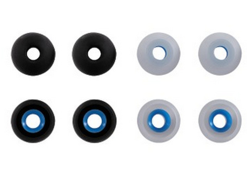 Hama 122678 Silicone Black,Blue,Transparent 8pc(s) headphone pillow