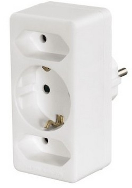 Hama 00108844 Type F (Schuko) Universal White power plug adapter
