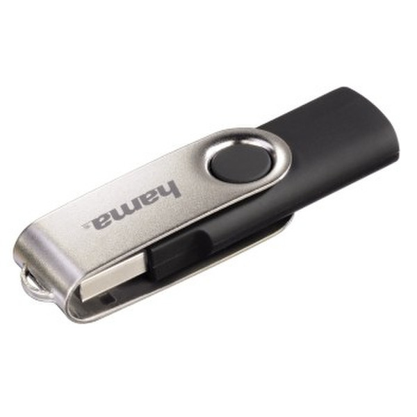 Hama Rotate 64GB USB 2.0 Type-A Black,Silver USB flash drive