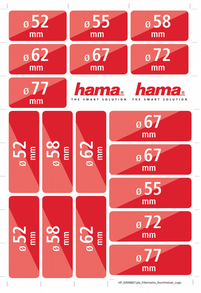 Hama 00098821 self-adhesive label