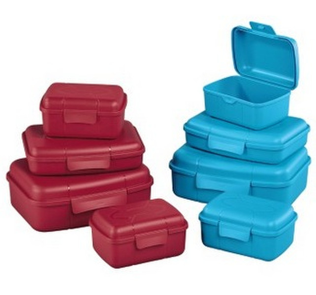 Hama 00111523 Прямоугольный Коробка Синий, Бирюзовый 4шт емкость для хранения еды