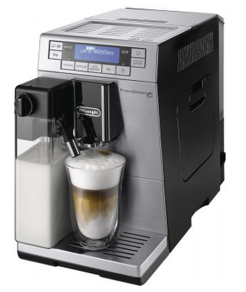 DeLonghi Primadonna XS Отдельностоящий Автоматическая Espresso machine 1.3л 2чашек Черный, Нержавеющая сталь