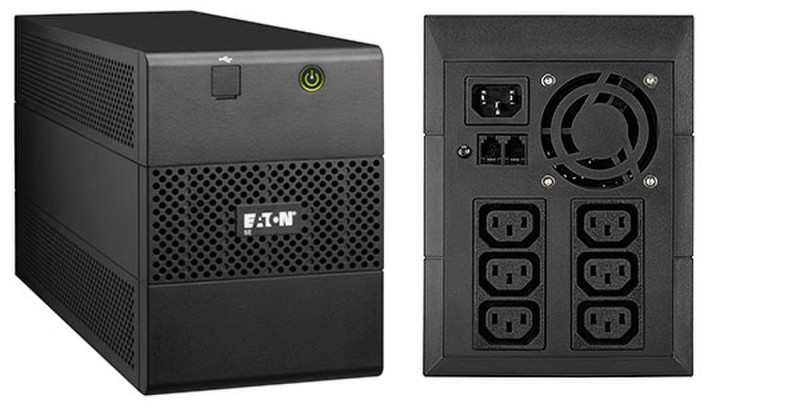 Eaton 5E2000IUSB Line-Interactive 2000VA 6AC outlet(s) Tower Black uninterruptible power supply (UPS)