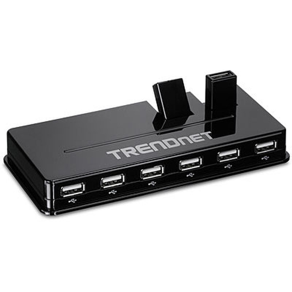 Trendnet TU2-H10 480Мбит/с Черный хаб-разветвитель