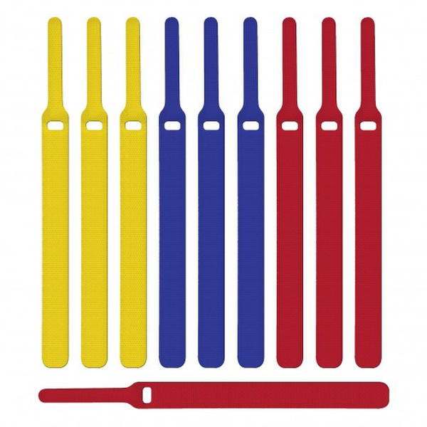 M-Cab Basic Blau, Rot, Gelb 10Stück(e) Kabelbinder