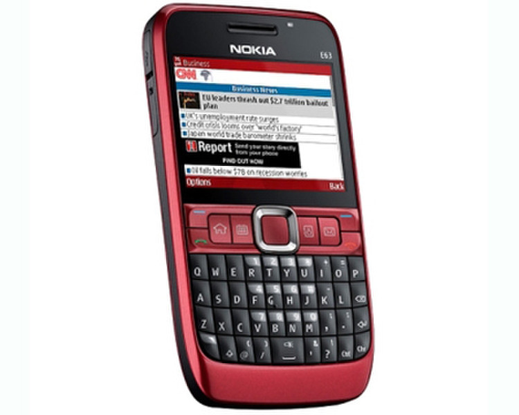 Nokia E63 Красный смартфон