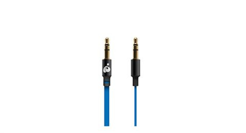 iogear G2LAUX1 1.2м 3,5 мм 3,5 мм Черный, Синий аудио кабель