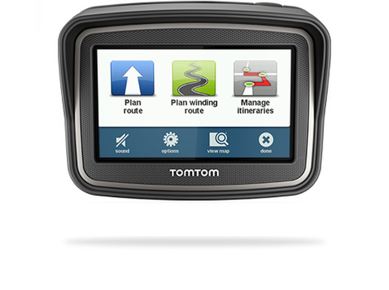 TomTom Rider Fixed 4.3Zoll Touchscreen 353g Schwarz Navigationssystem