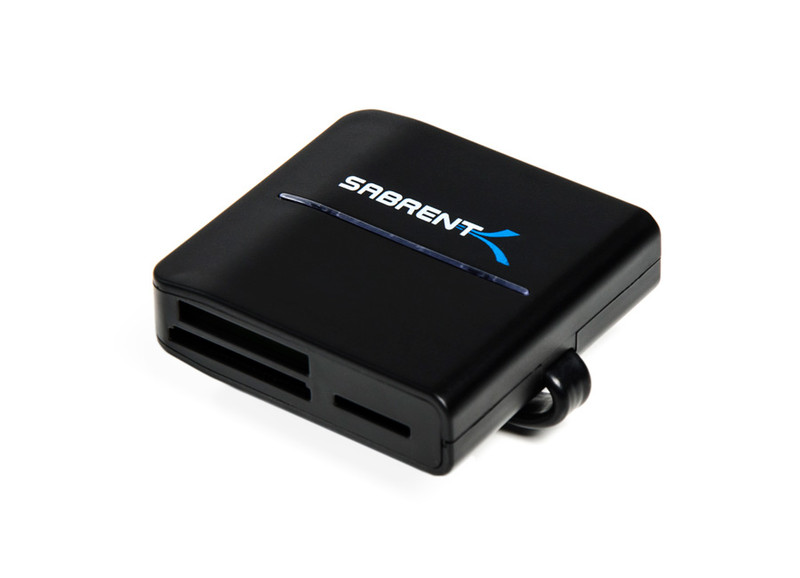 Sabrent CR-RST3 USB 3.0 Черный устройство для чтения карт флэш-памяти