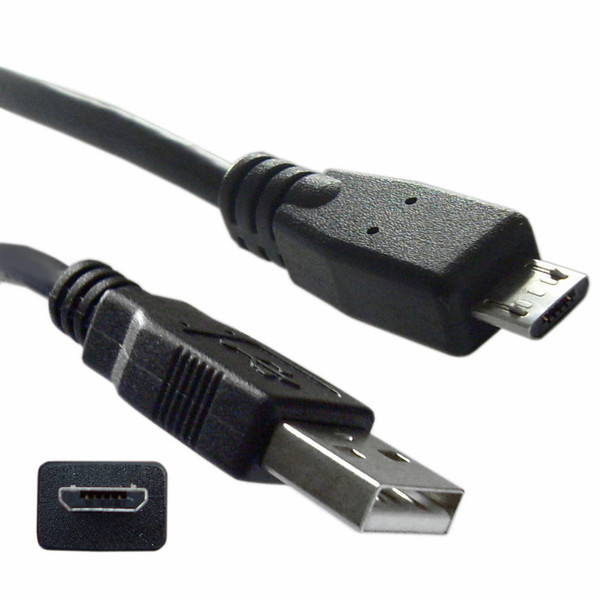 CableWholesale 1ft, USB2.0-A - USB2.0 Micro-B