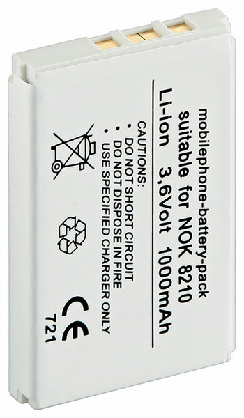 1aTTack Li-ion 1000mAh Lithium-Ion 1000mAh 3.6V rechargeable battery
