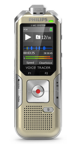 Philips Voice Tracer 6500 Flash card Silver dictaphone