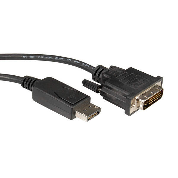 ROLINE DisplayPort Kabel DP ST - DVI ST 1,0m